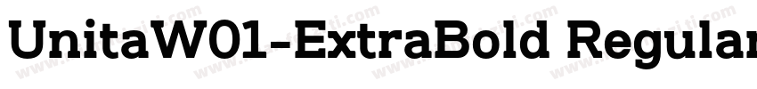 UnitaW01-ExtraBold Regular字体转换
